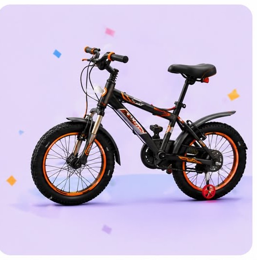 Colorful kids bicycle